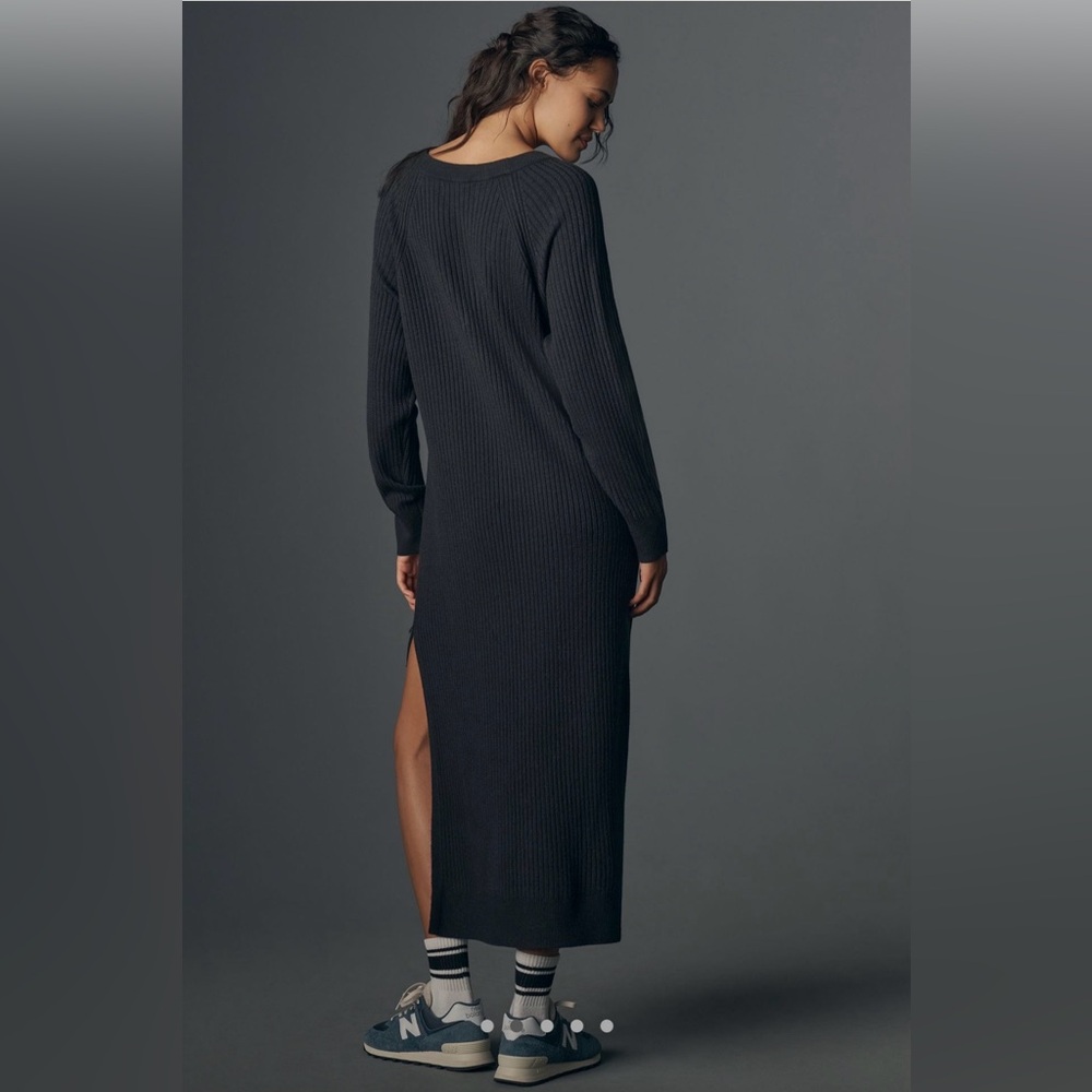 NWT Anthropologie Spiritual Gangster Wool Blend Reva Long Sleeve Maxi Dress M - Picture 2 of 15